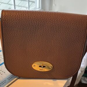 Mulberry Small Darley Satchel - Chestnut Pebbled Leather Crossbody